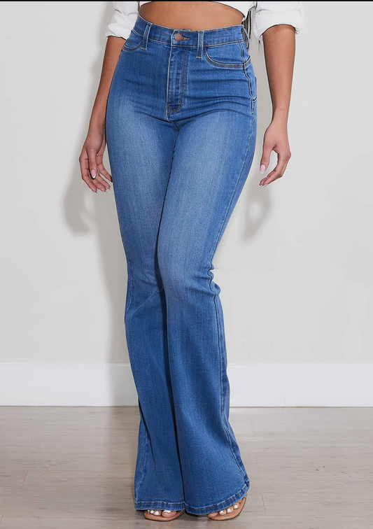 Flare Jeans (Medium Stone)