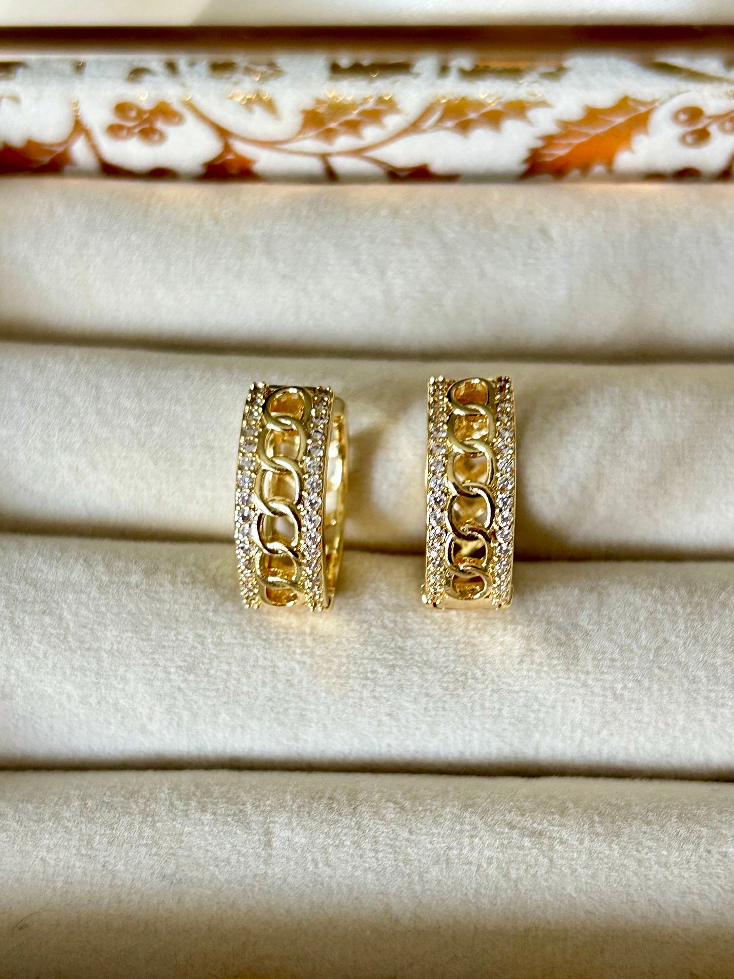 Infinity Link Hoop Earrings