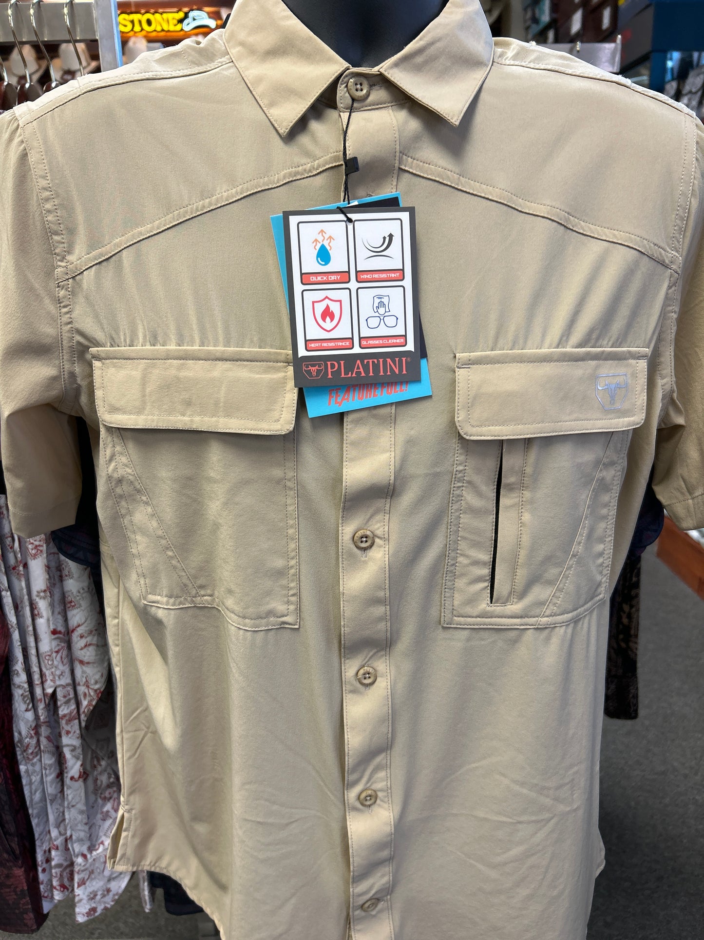 Khaki Short Sleeve Shirt
