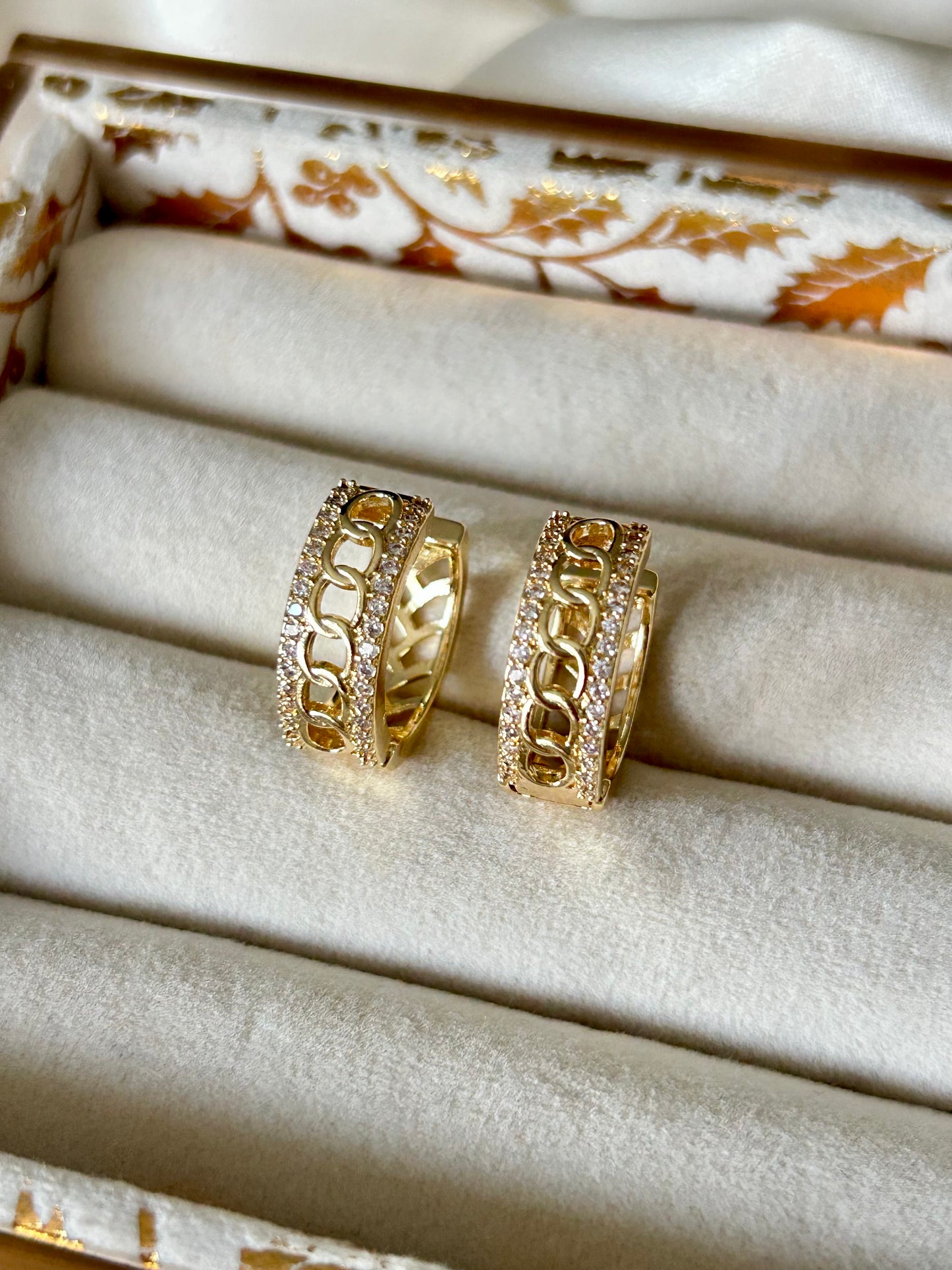 Infinity Link Hoop Earrings