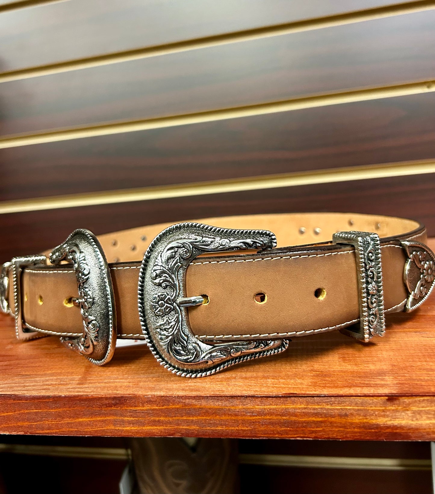 Lia Double Buckle Women’s Western Belt