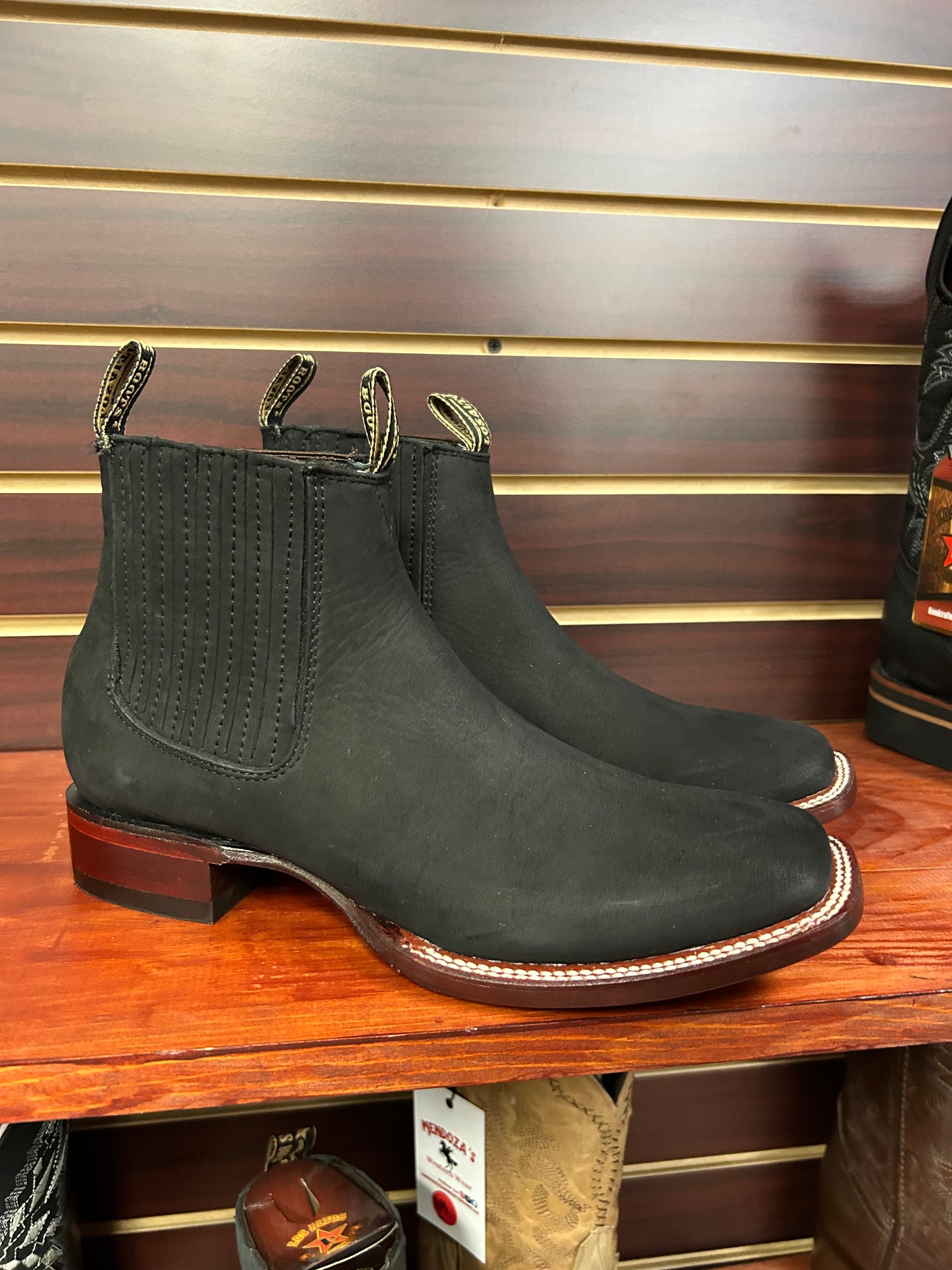 Botine Charro Nobuck Black Los Altos Boots