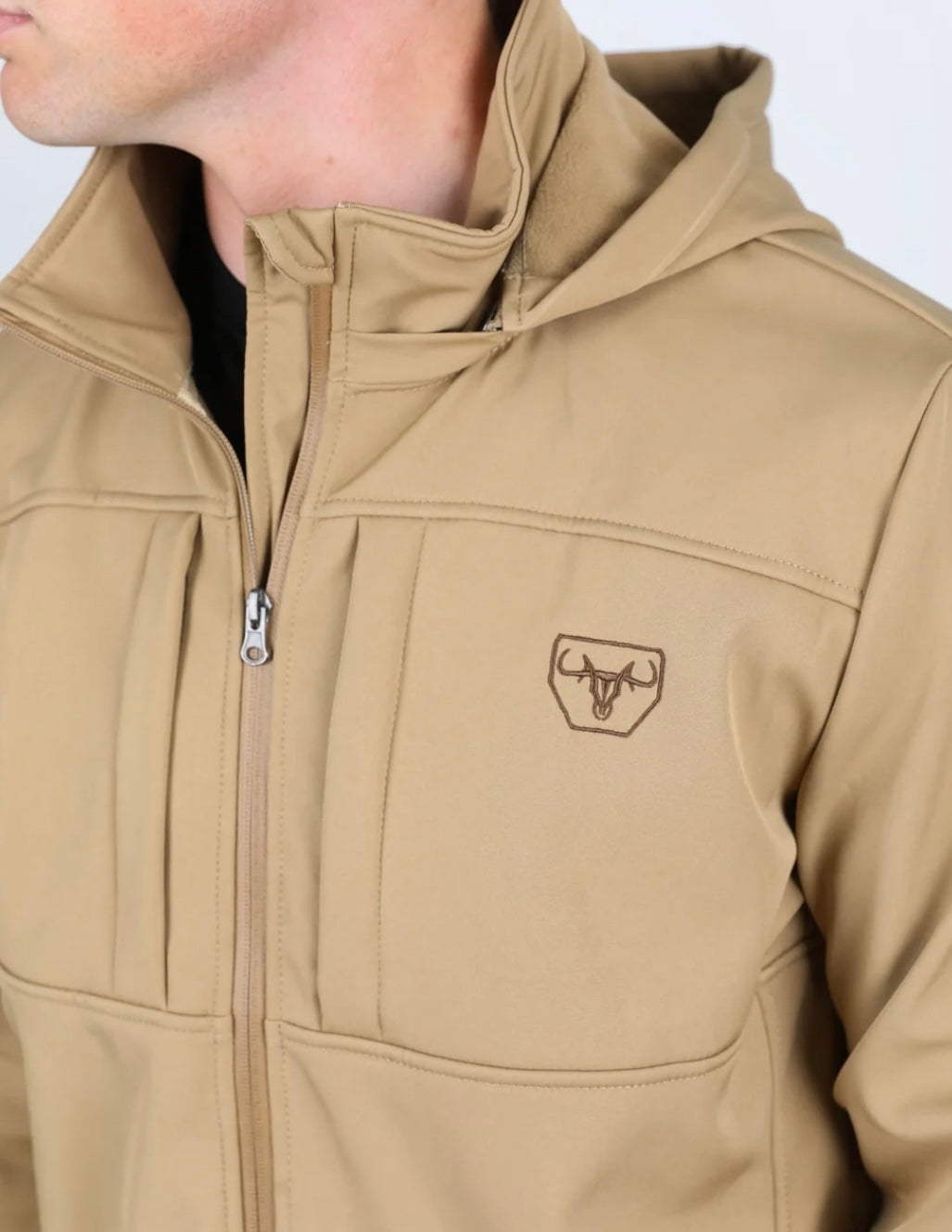 Khaki Soft-shell Jacket