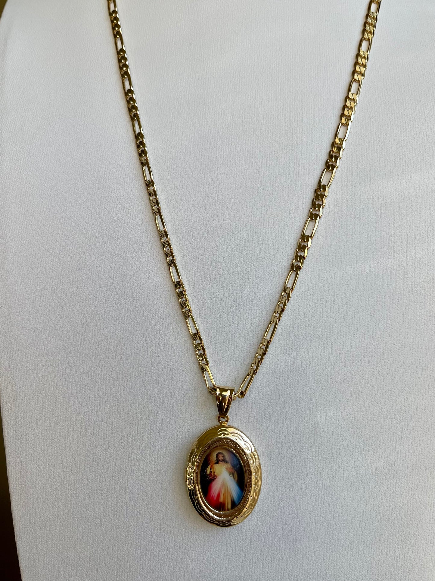 Religious Locket Necklace