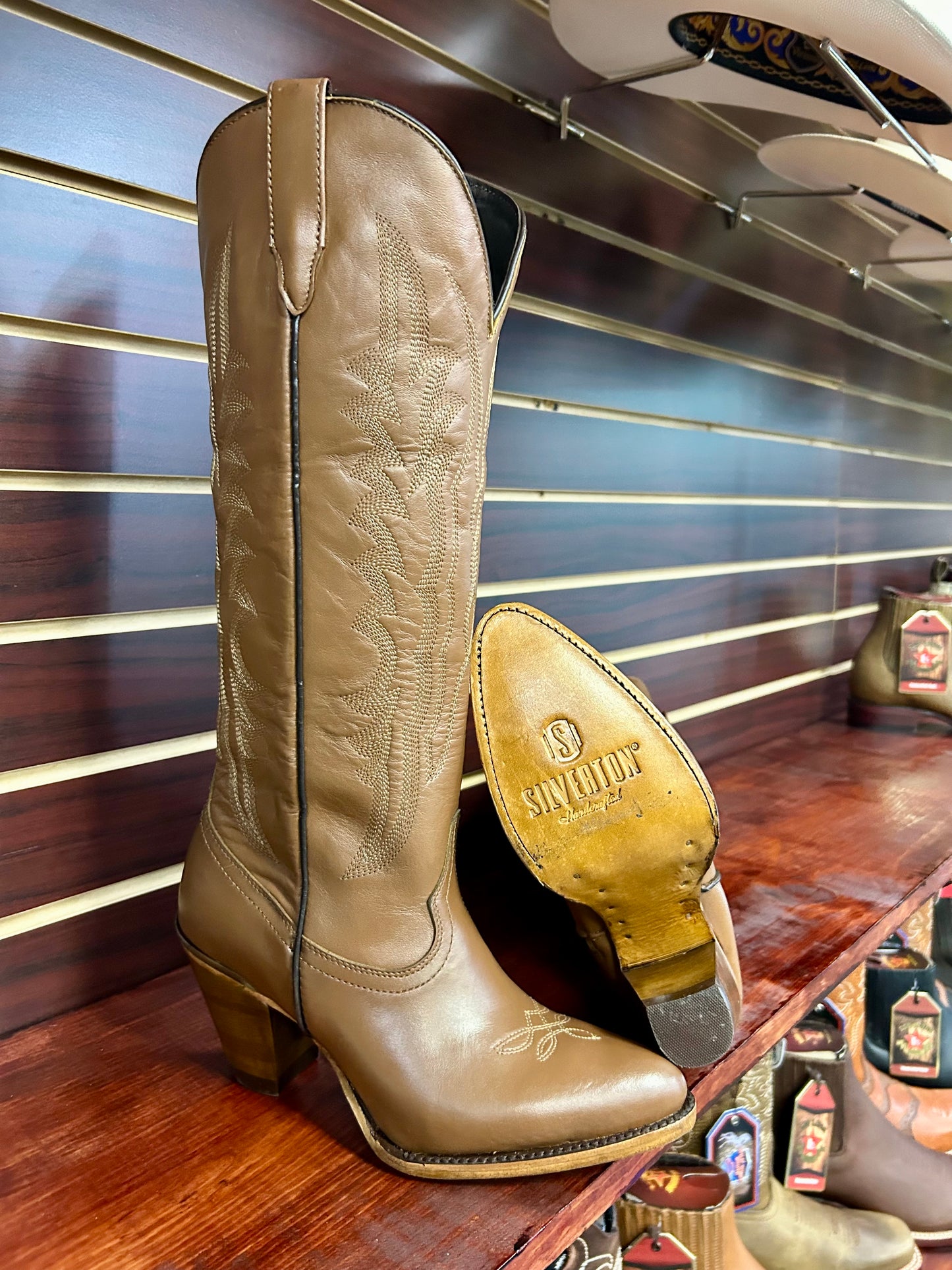 Destiny Honey Knee High Snip Toe Boot