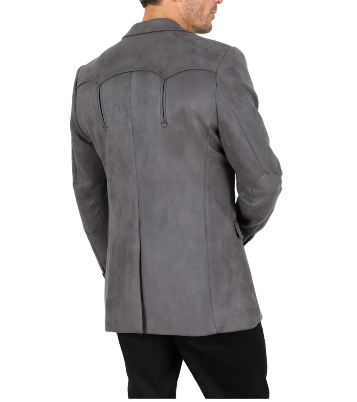 Charcoal Suede Blazer