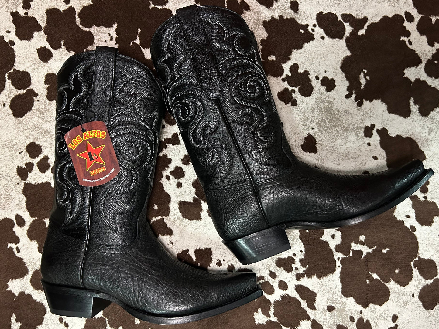 Original Bull Shoulder Black Snip Toe Boot