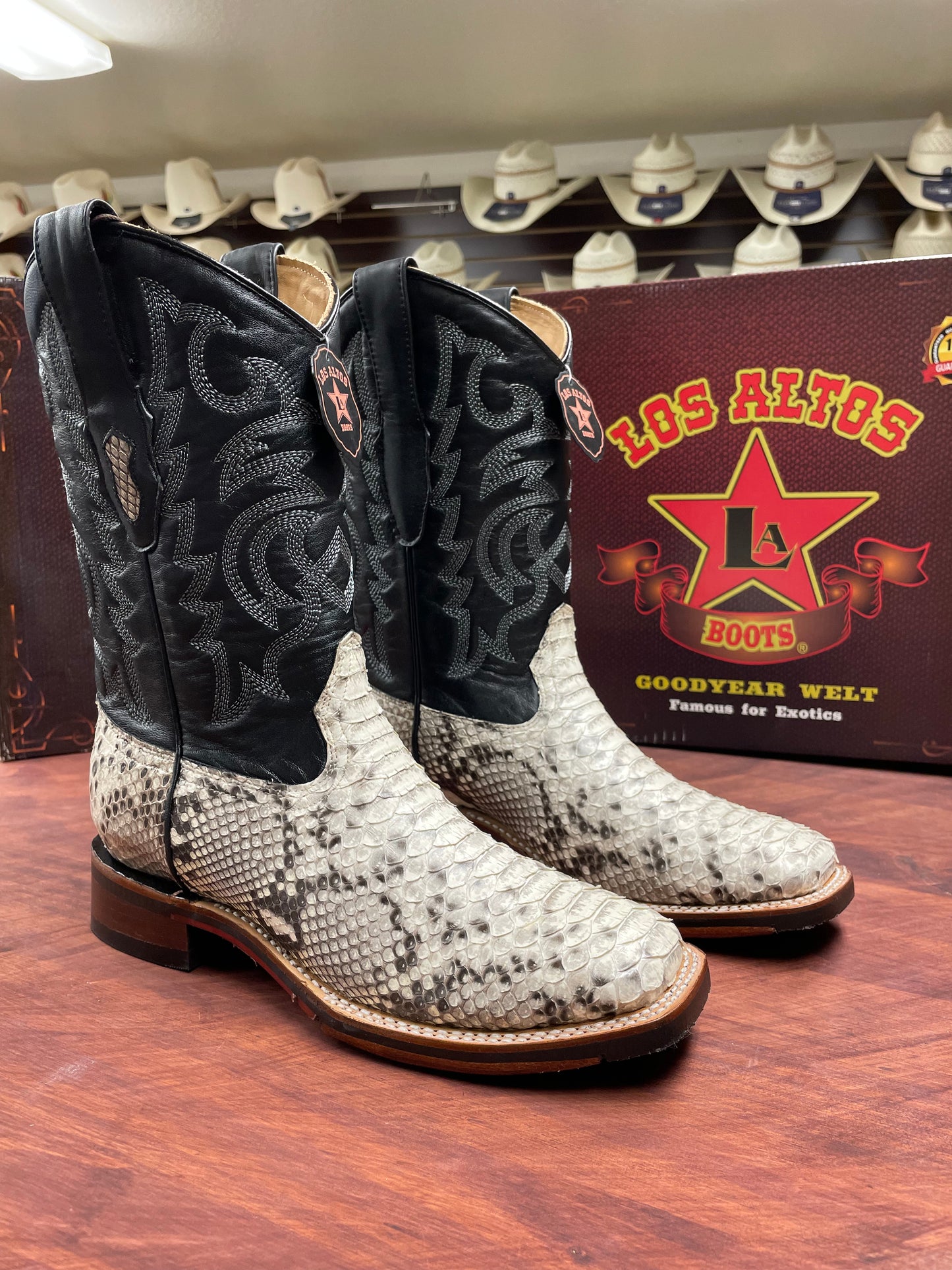 Los Altos Genuine Python Natural Boot