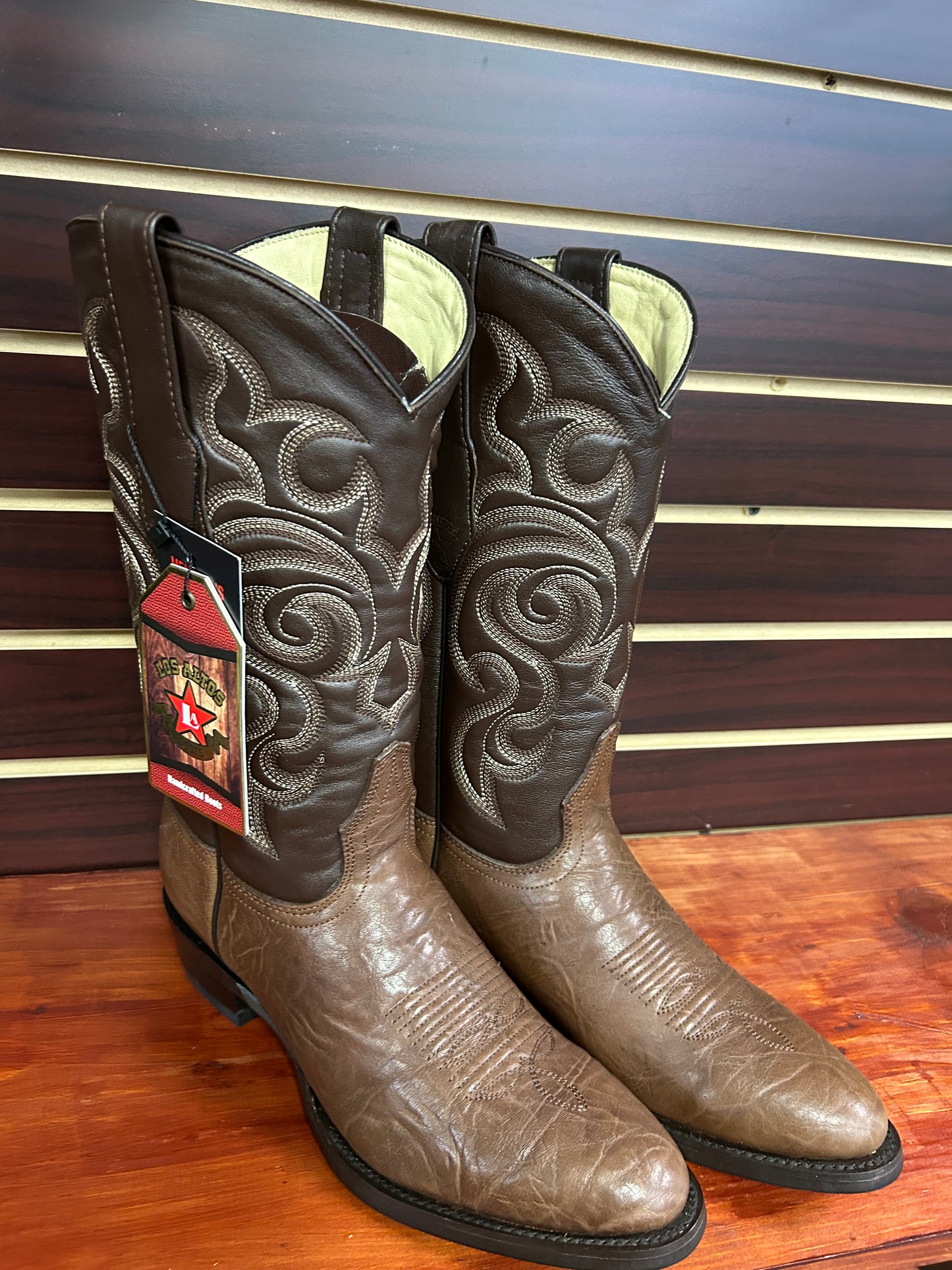 Los Altos Boots Round Toe Brown