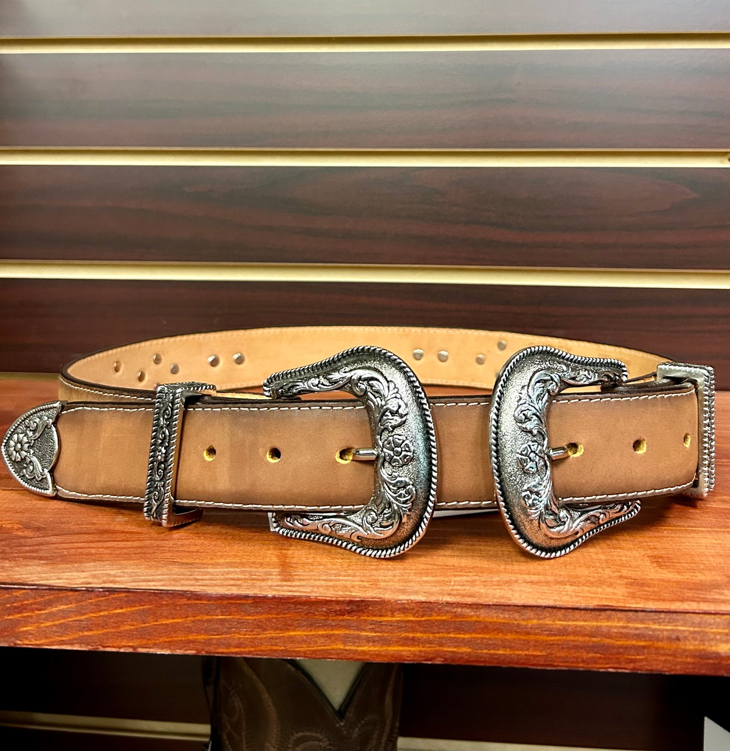 Lia Double Buckle Women’s Western Belt