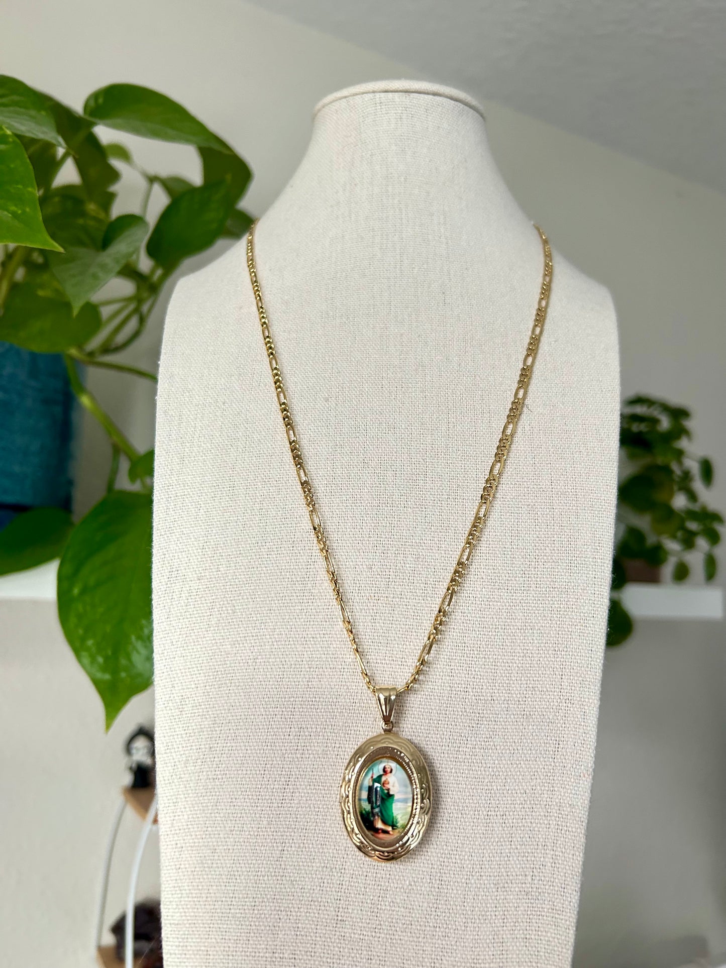 San Judas Locket Necklace