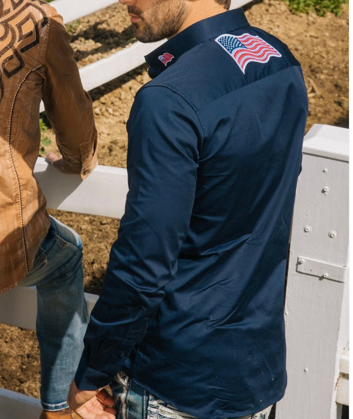 USA Embroidery Dress Shirt