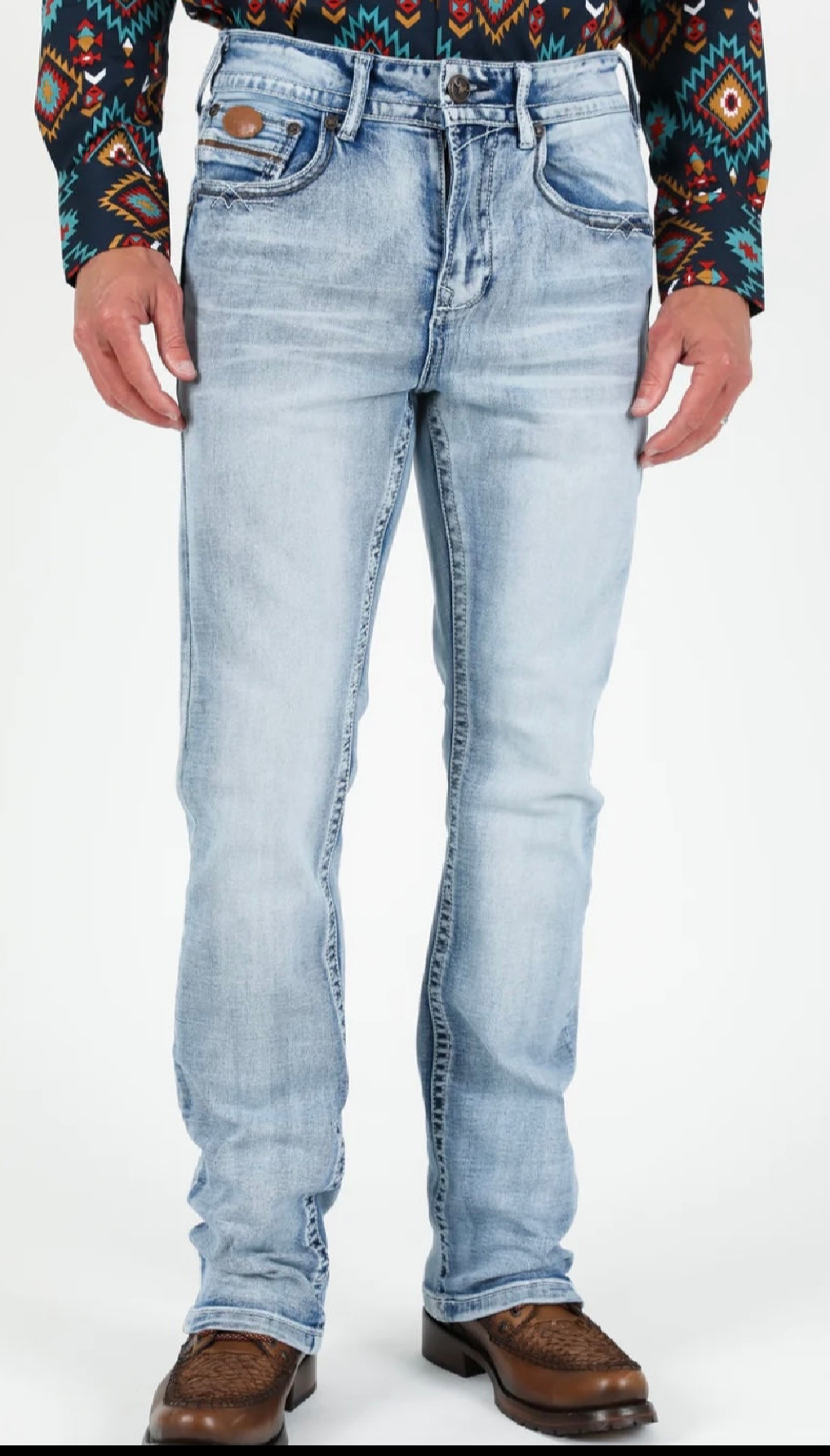 Light Washed Bootcut Jeans