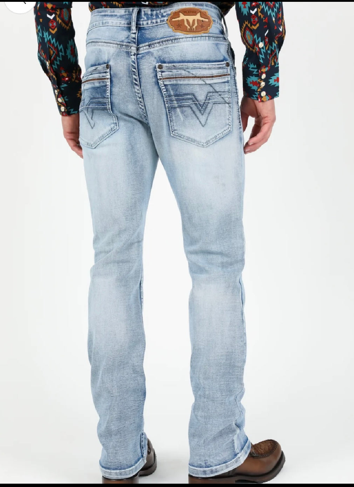 Light Washed Bootcut Jeans