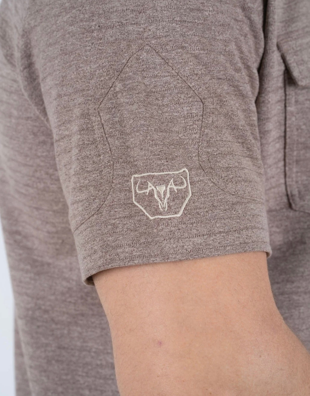 Brown Western Polo