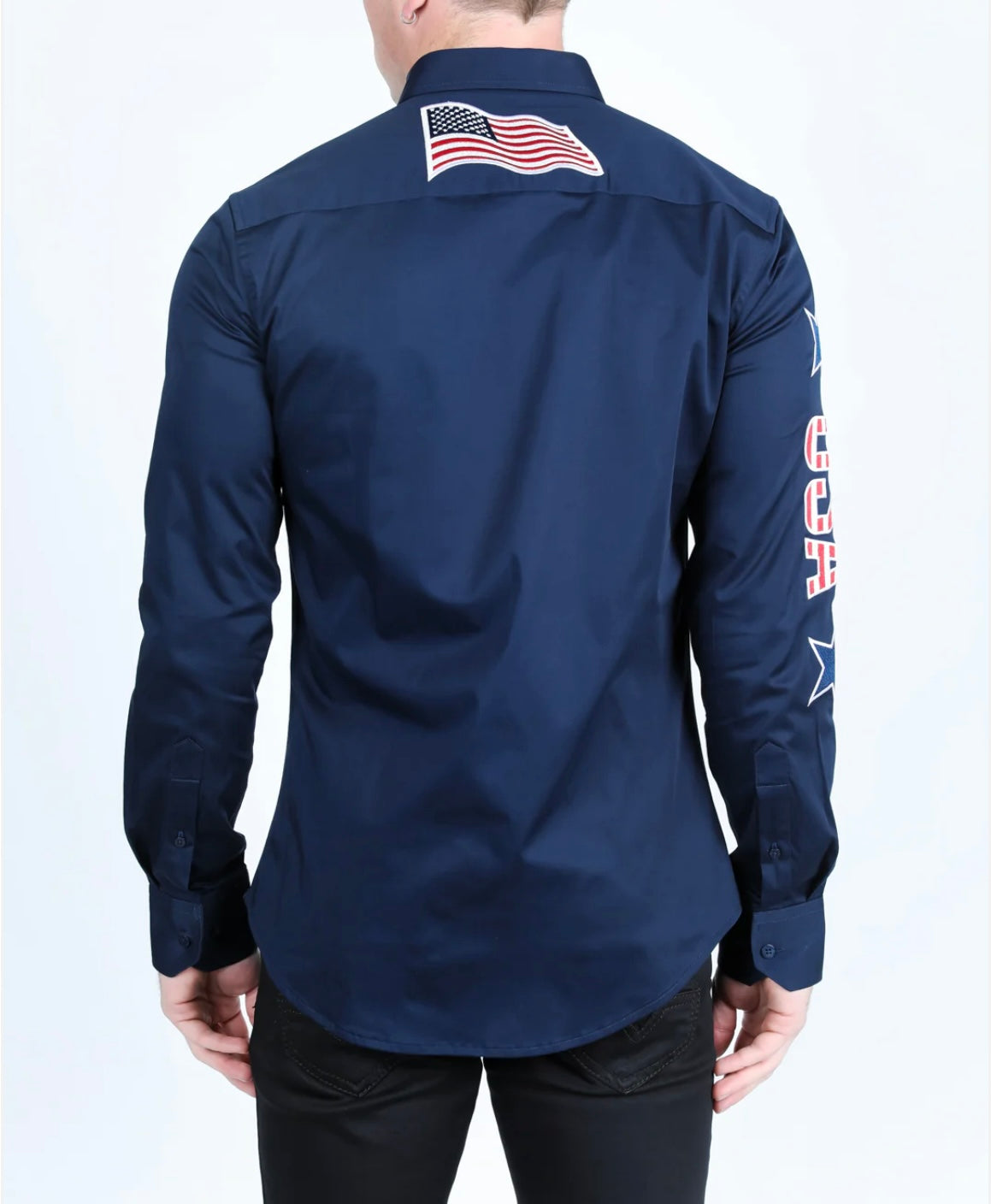 USA Embroidery Dress Shirt