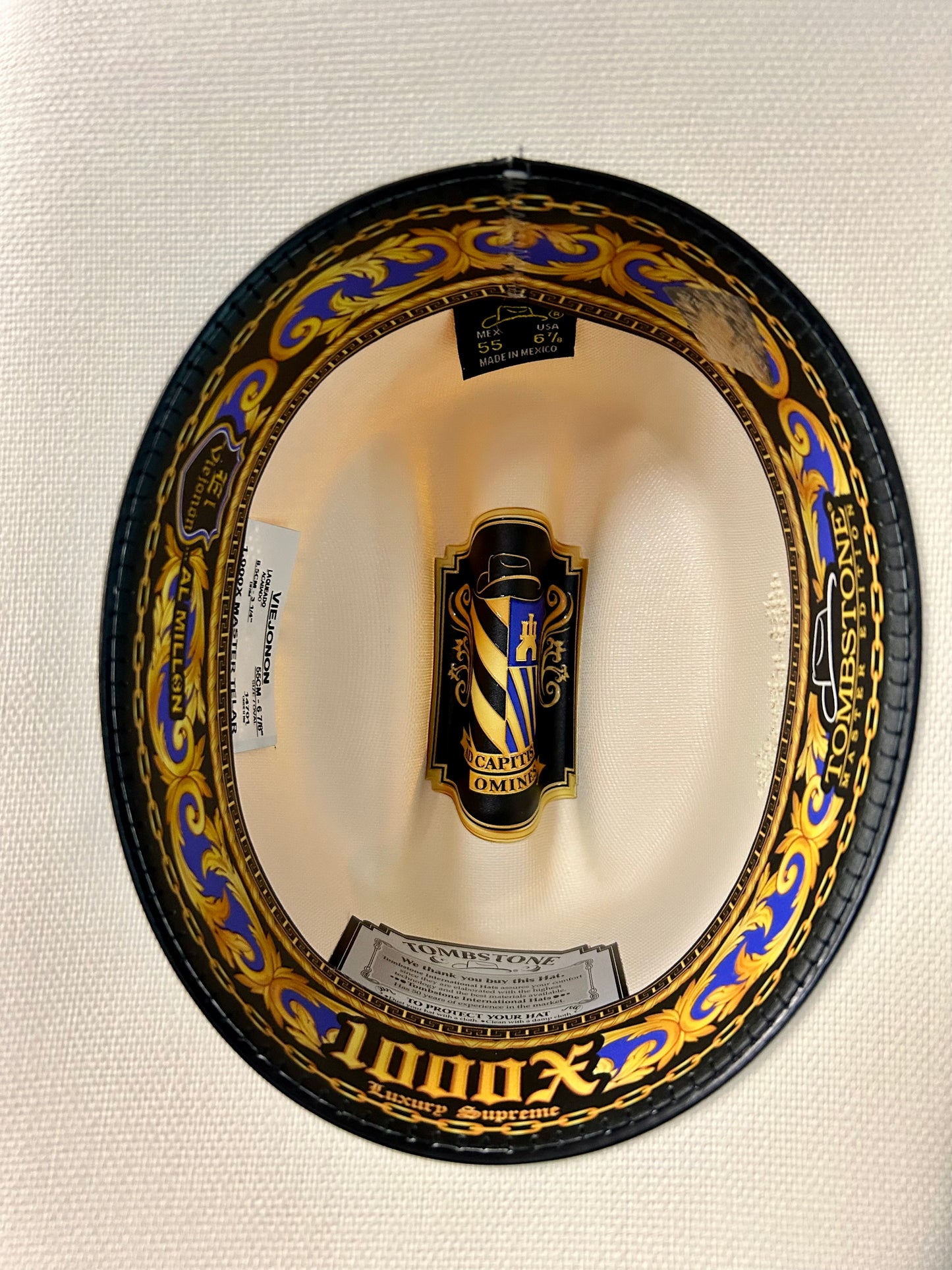 Sombrero Tombstone 1000X Copa Alta Estilo El Viejon