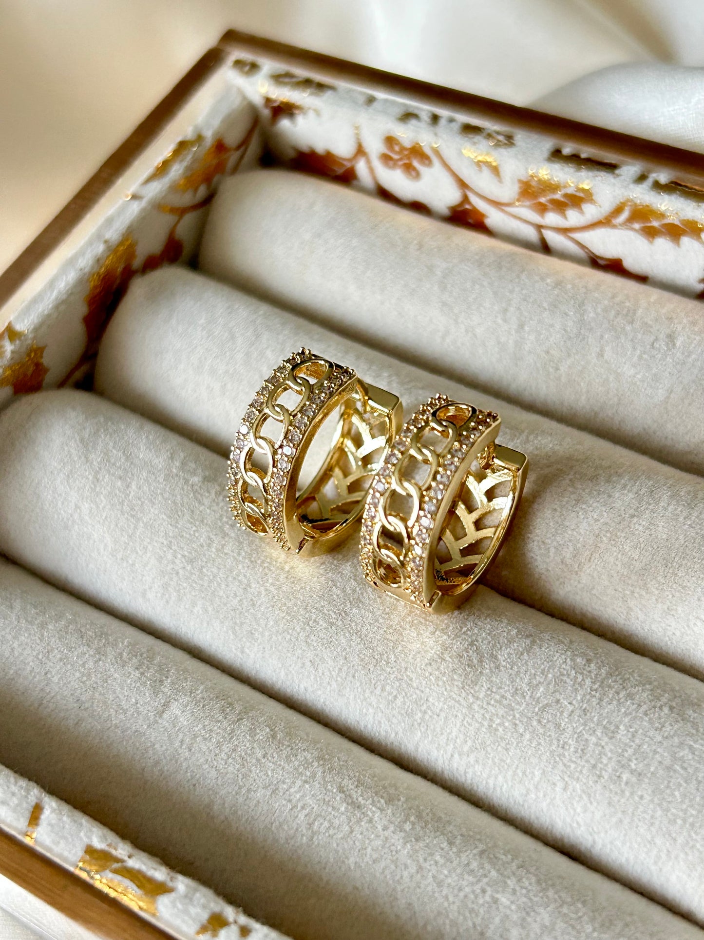 Infinity Link Hoop Earrings