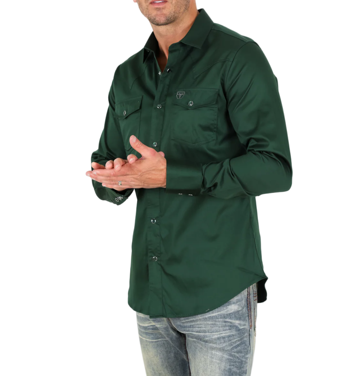 Emerald Green Men’s Long Sleeve Shirt