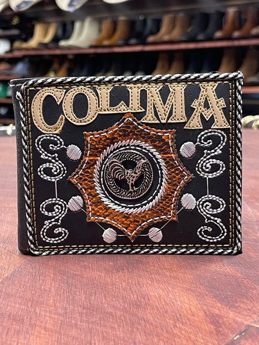 Colima Embroidered Wallet