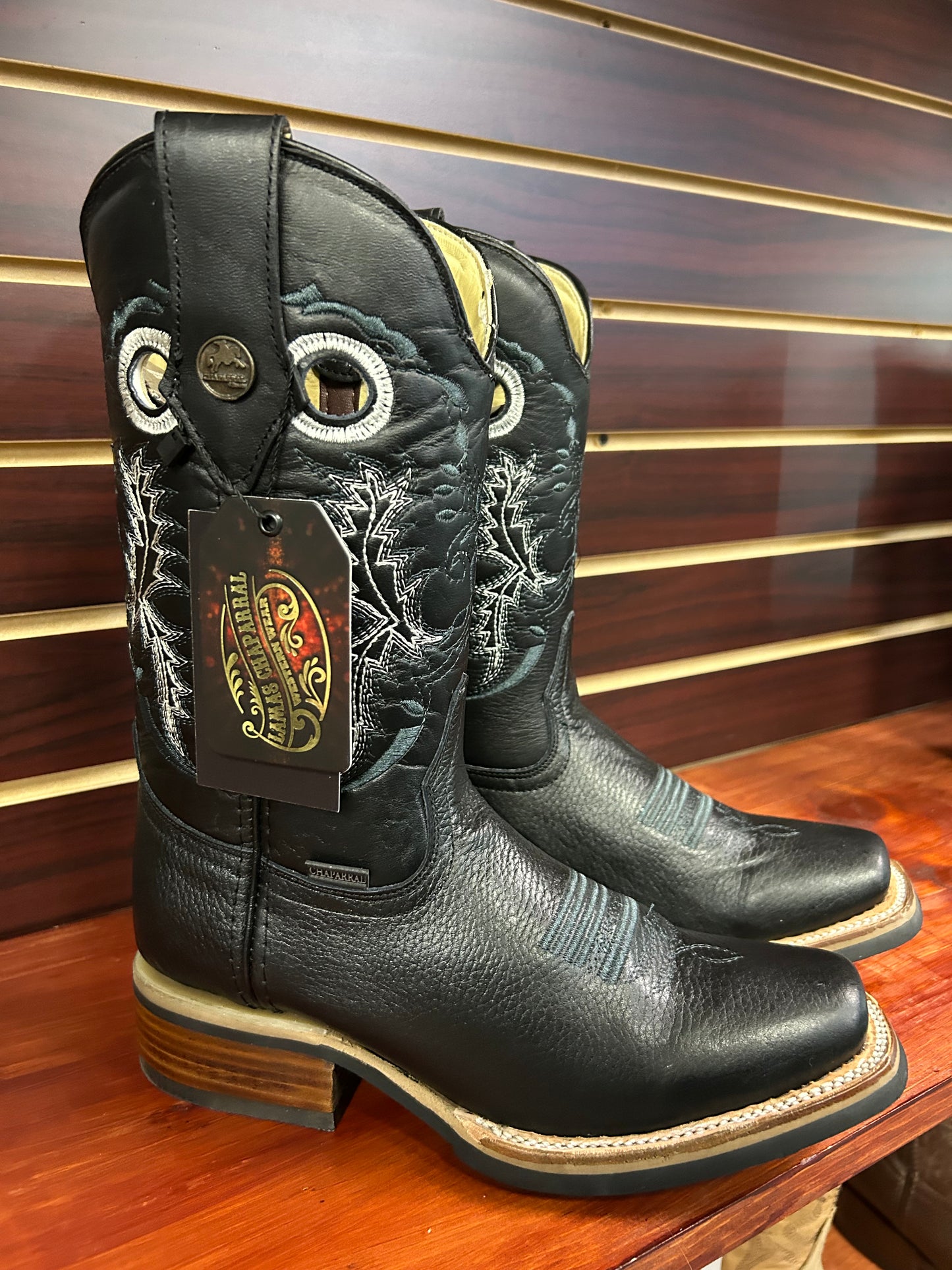 Square Toe Black Boot