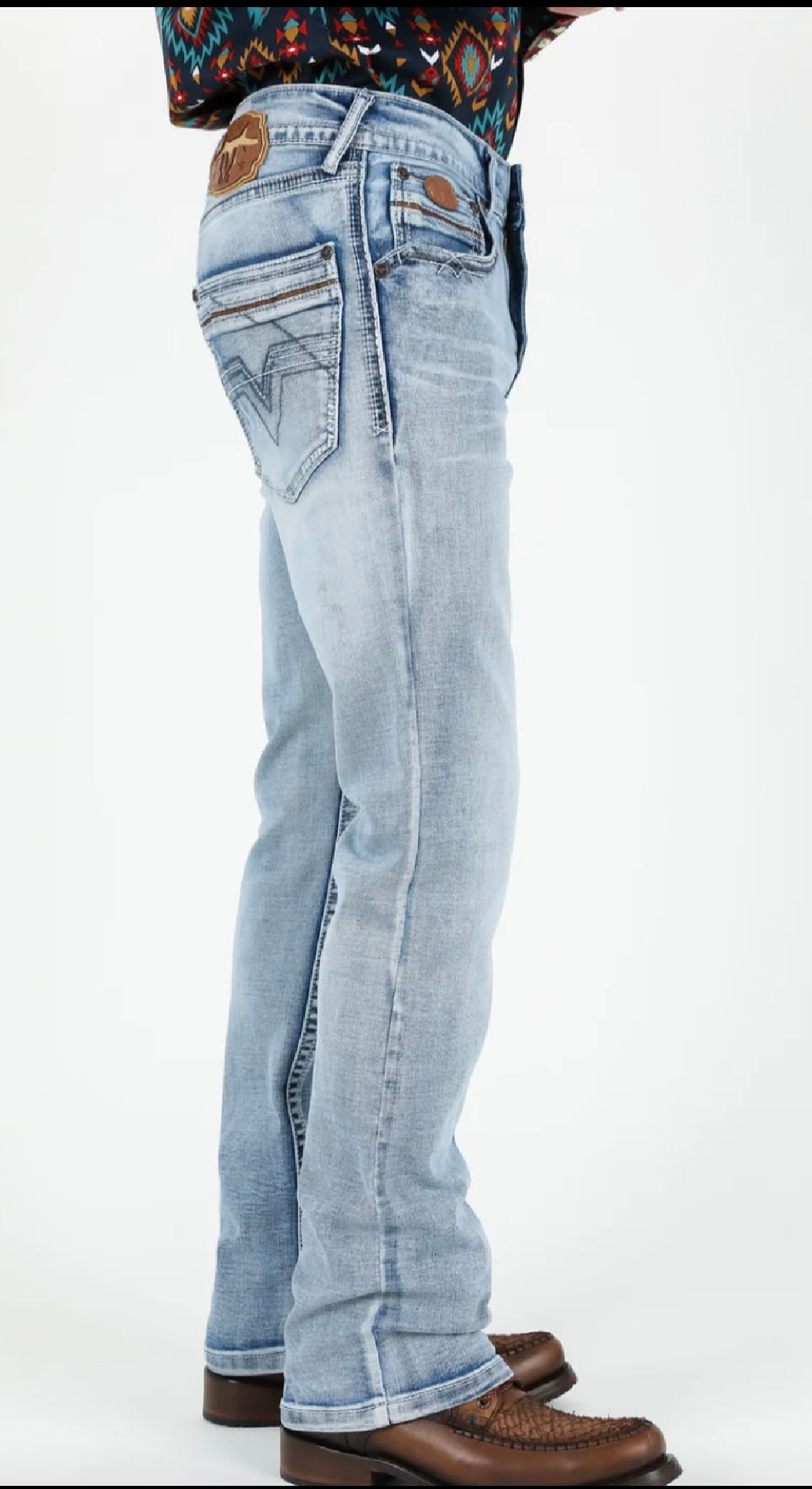 Light Washed Bootcut Jeans