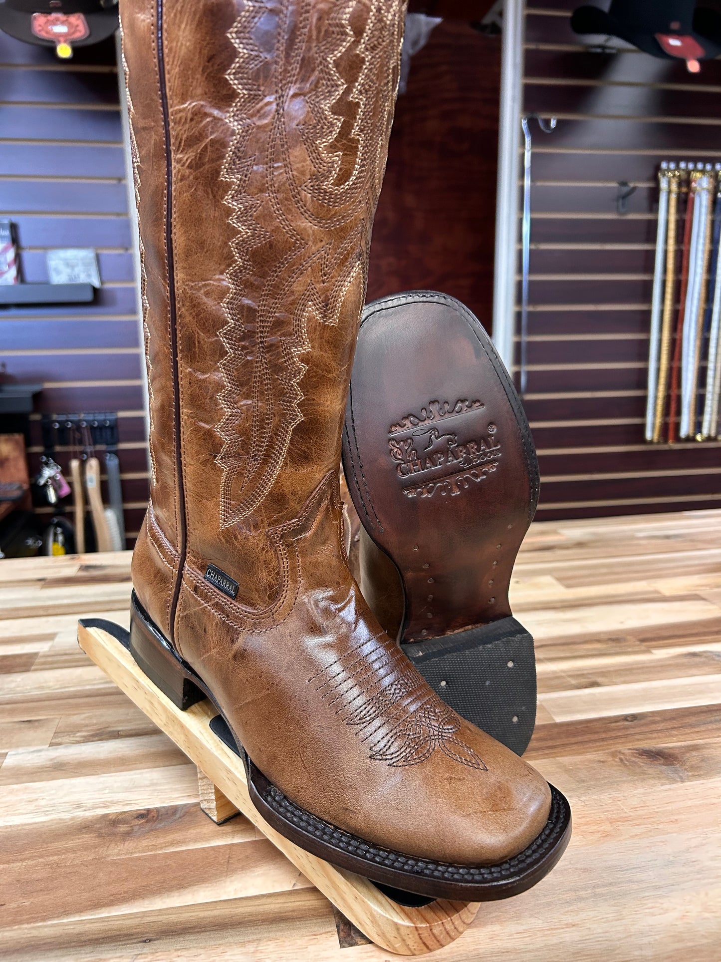 Divina Tall Square Toe Boot (Orix)