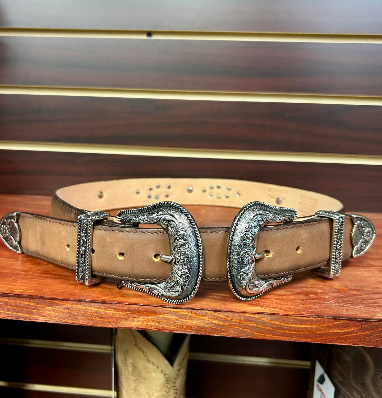 Diana Double Buckle Women’s Western Belt