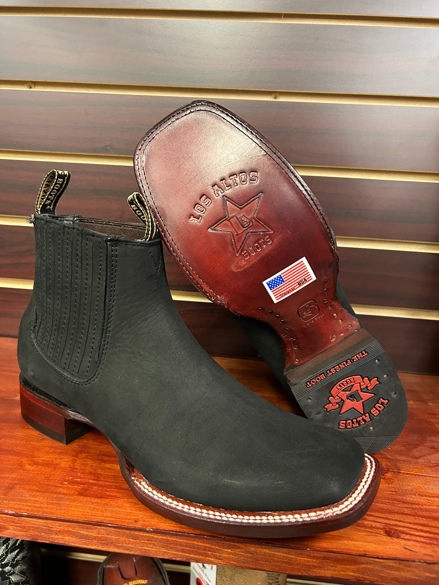 Botine Charro Nobuck Black Los Altos Boots