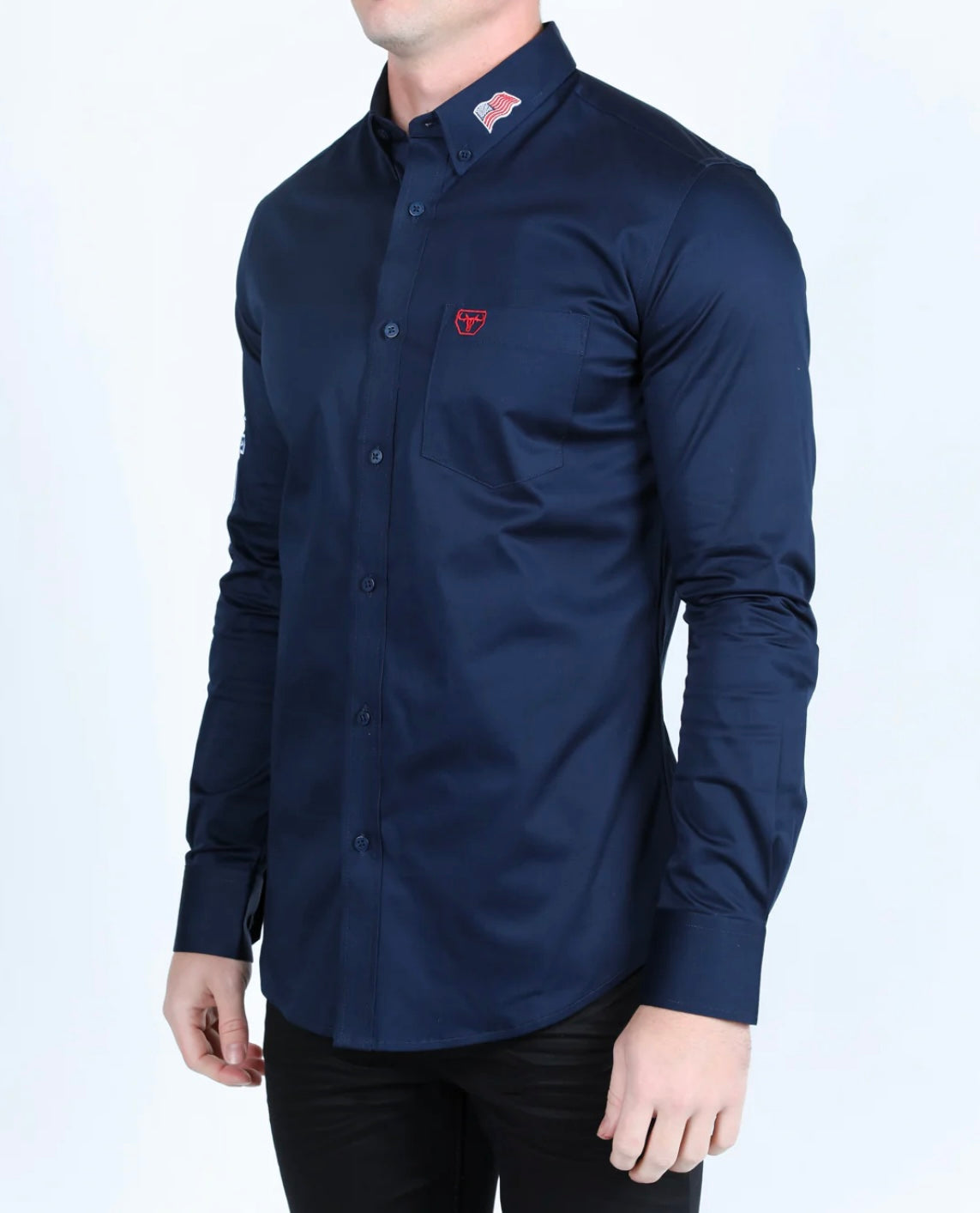 USA Embroidery Dress Shirt
