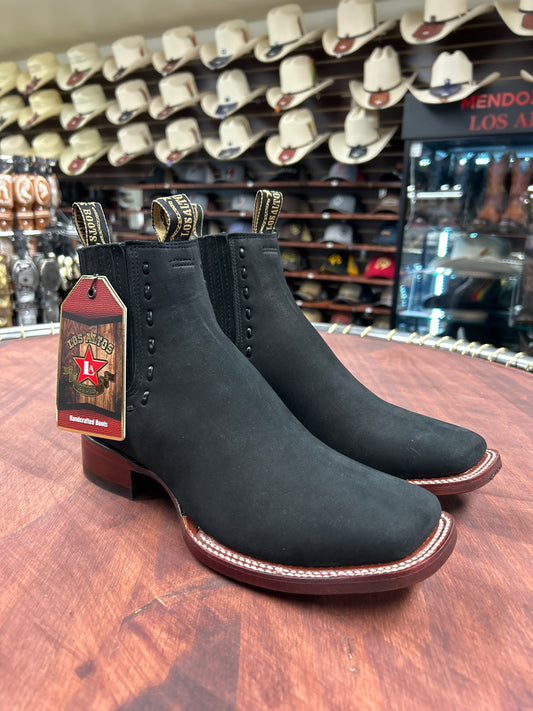 Los Altos Women’s Nobuck Black Ankle Boots