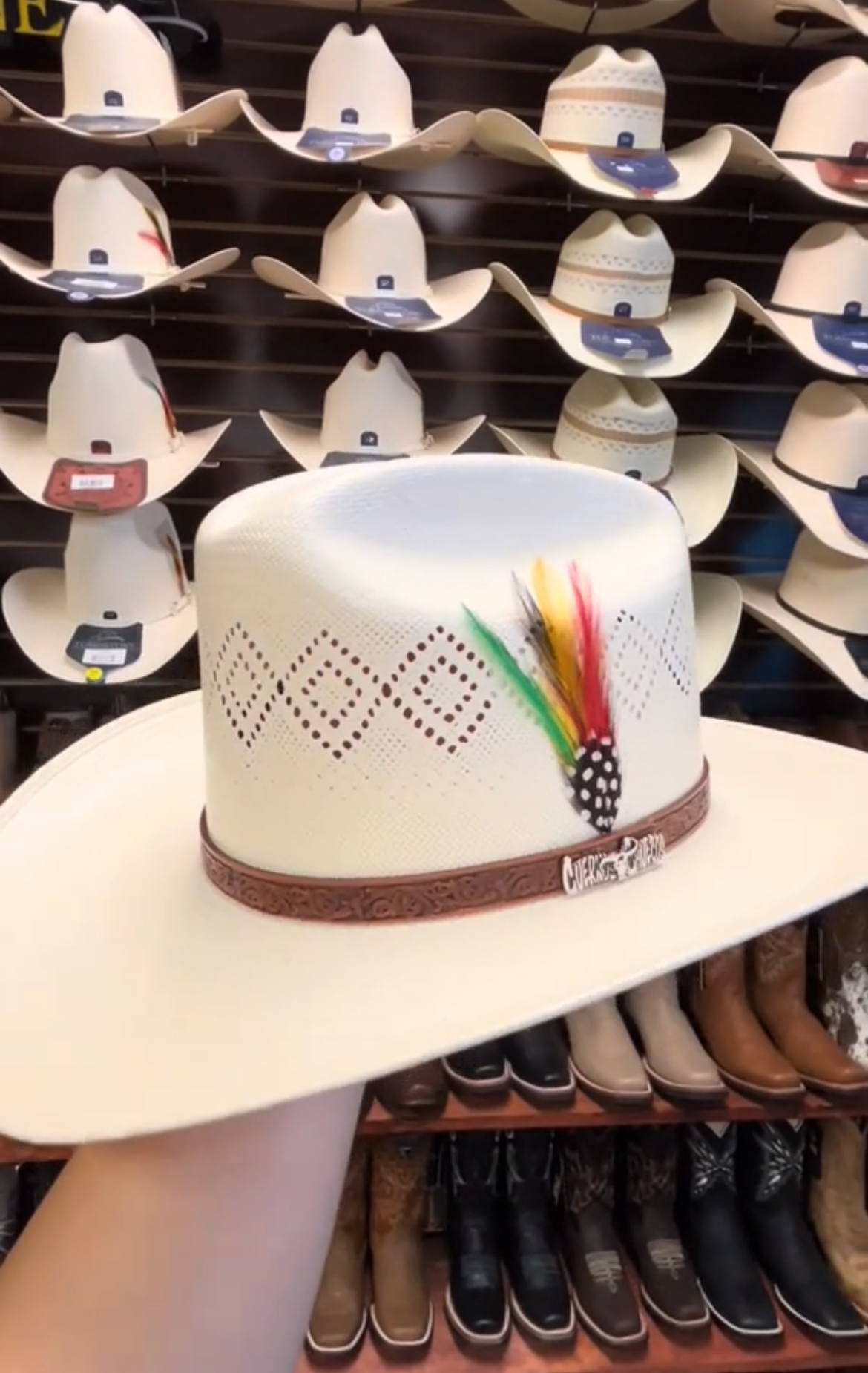 Sombrero Cuernos Chuecos 100X Johnson Diamond