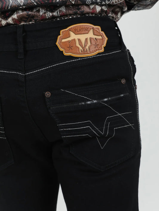Platini Black Bootcut Jeans