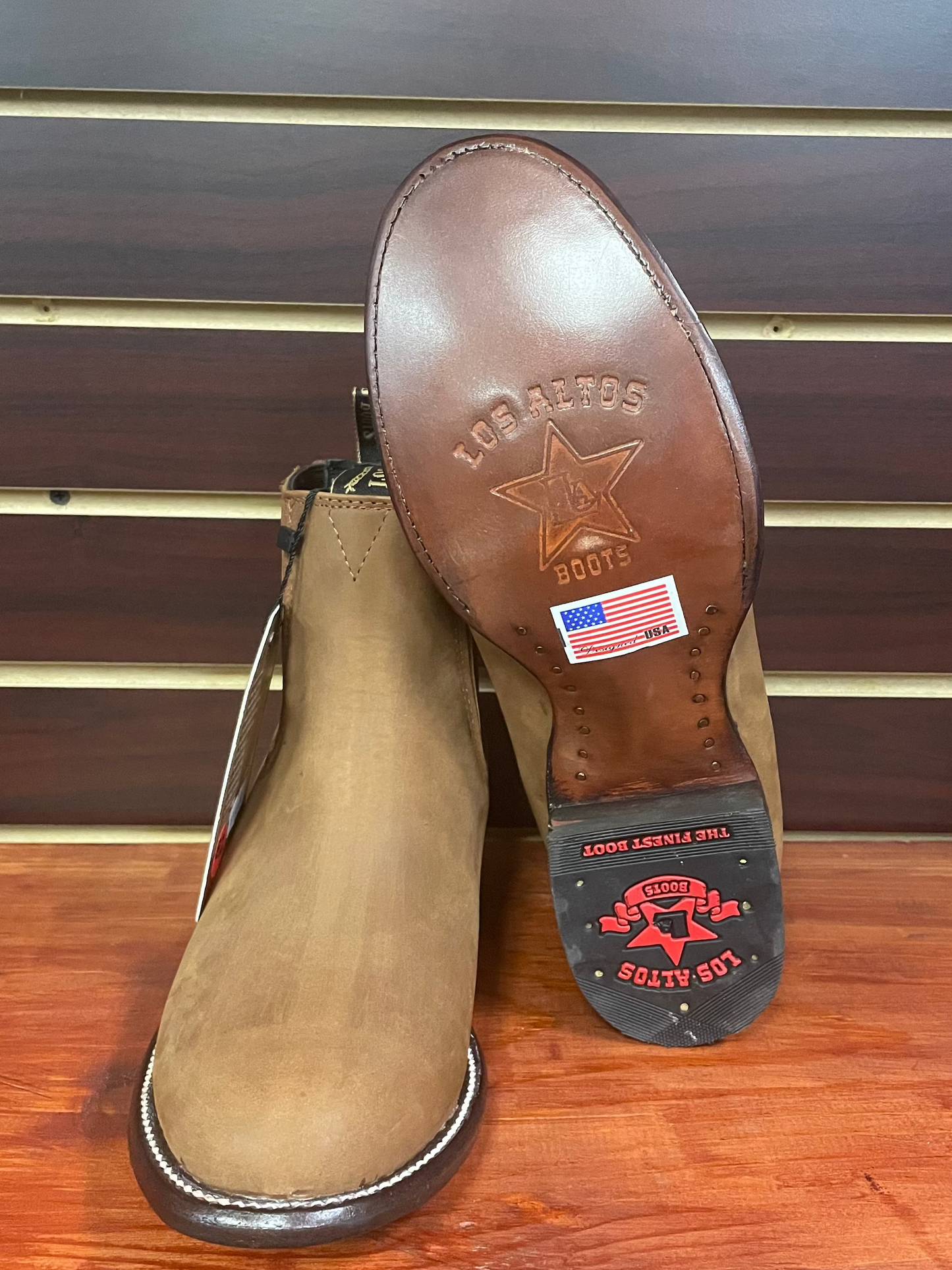 Nobuck Charro Short Boot Oval Toe (Chedron)